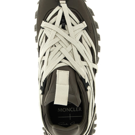Rick Owens Brown Cowhide Athletic Sneakers