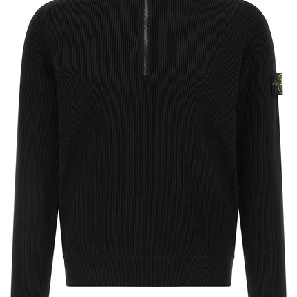 Stone Island Black Cotton Cardigan