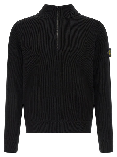 Stone Island Black Cotton Cardigan