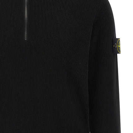 Stone Island Black Cotton Cardigan