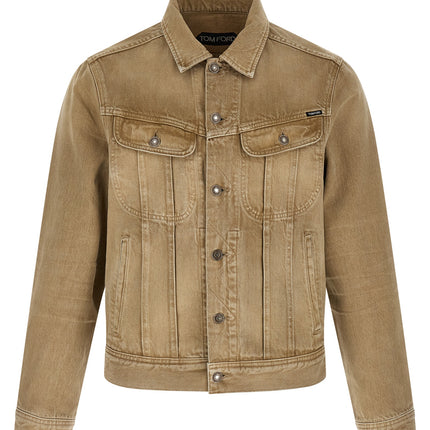 Tom Ford Beige Cotton Denim Jacket