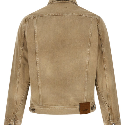 Tom Ford Beige Cotton Denim Jacket