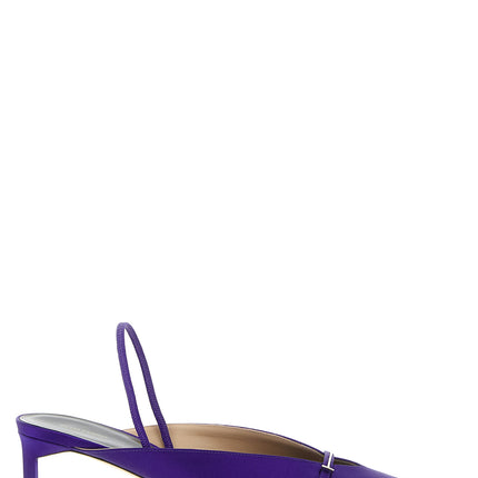 Tom Ford Purple Viscose Mid Heel Pumps