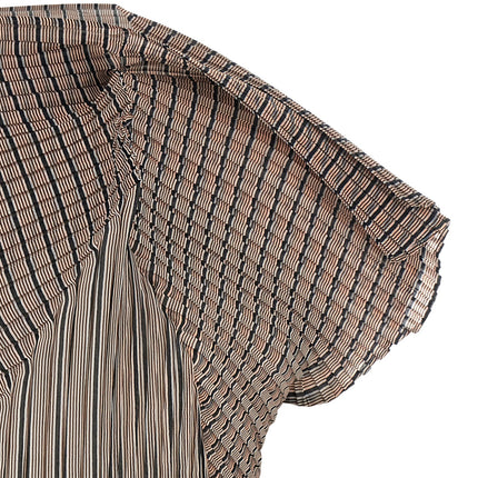 Issey Miyake Brown Polyester Blouse