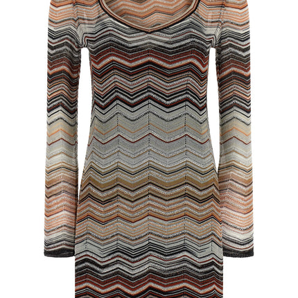 Missoni Brown Viscose Short Dress