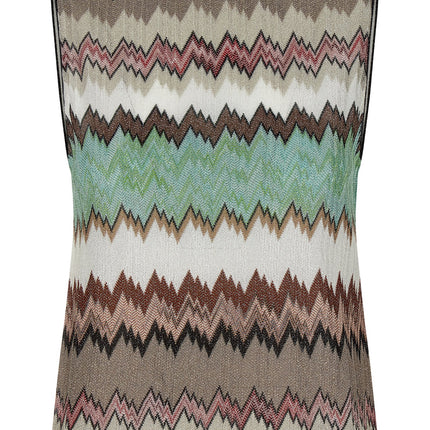 Missoni Multicolor Viscose Sleeveles T-Shirt