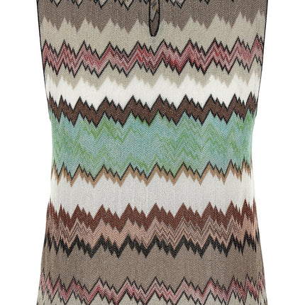 Missoni Multicolor Viscose Sleeveles T-Shirt