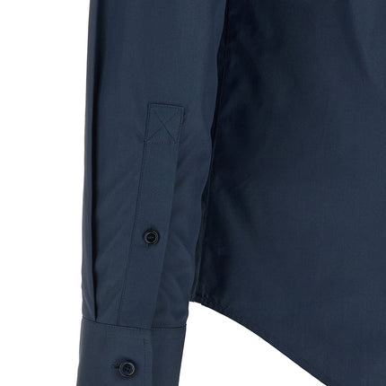 Burberry Blue Cotton Blouse