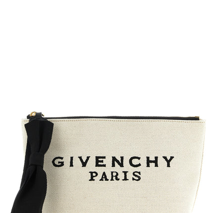 Givenchy Beige Cotton Clutch Bag