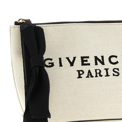 Givenchy Beige Cotton Clutch Bag