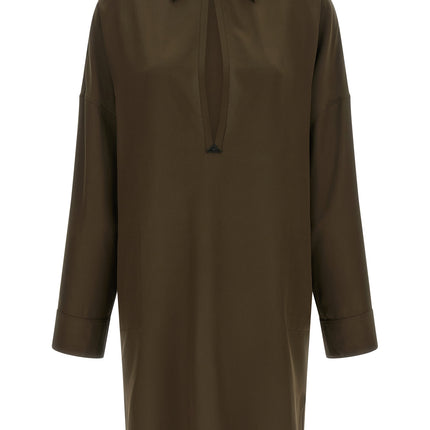 Tom Ford Bicolor Silk Midi Dress