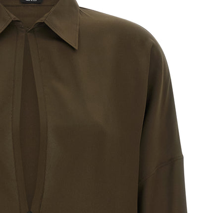 Tom Ford Bicolor Silk Midi Dress