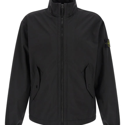 Stone Island Black Polyester Shell Jacket