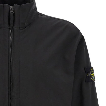Stone Island Black Polyester Shell Jacket