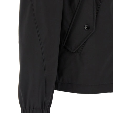 Stone Island Black Polyester Shell Jacket