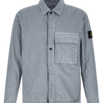 Stone Island Blue Polyamide Blouse