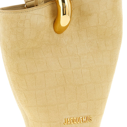 Jacquemus Beige Calfskin Handbag