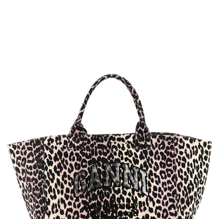 Ganni Multicolor Recycled Cotton Tote Bag