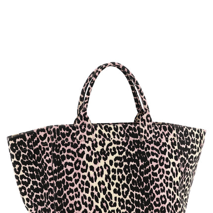Ganni Multicolor Recycled Cotton Tote Bag