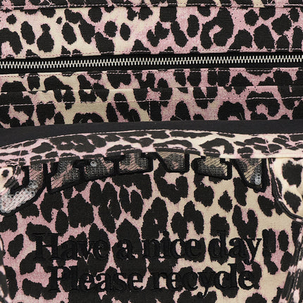 Ganni Multicolor Recycled Cotton Tote Bag