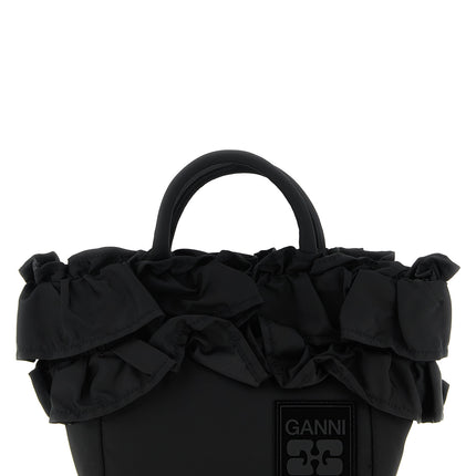 Ganni Black Nylon Handbag