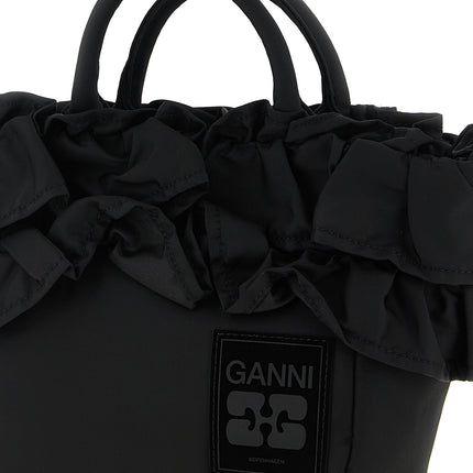Ganni Black Nylon Handbag