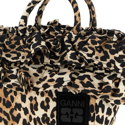 Ganni Brown Polyamide Handbag