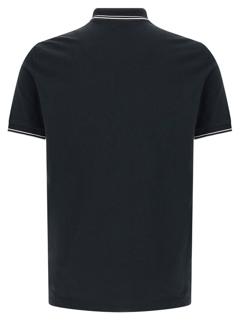 Stone Island Blue Cotton Polo Shirt