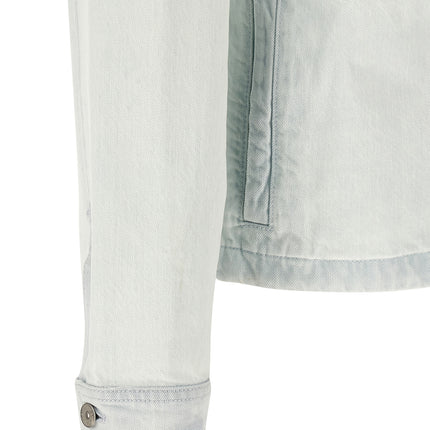 Stone Island Blue Cotton Denim Jacket