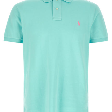 Polo Ralph Lauren Blue Cotton Polo Shirt