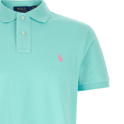 Polo Ralph Lauren Blue Cotton Polo Shirt
