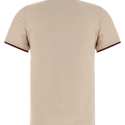 Moncler Beige Cotton Polo Shirt