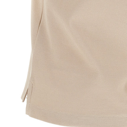 Moncler Beige Cotton Polo Shirt