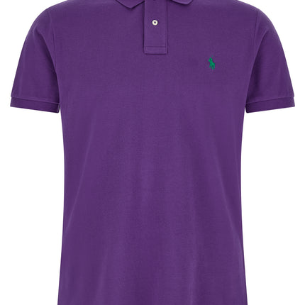 Polo Ralph Lauren Purple Cotton Polo Shirt