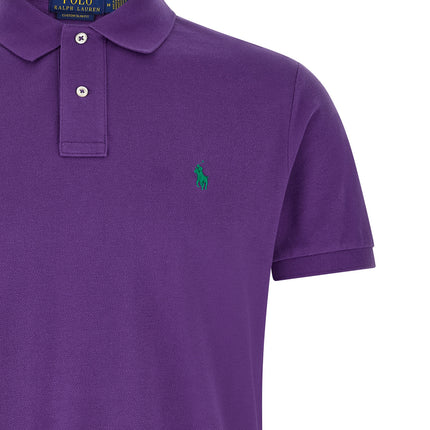 Polo Ralph Lauren Purple Cotton Polo Shirt