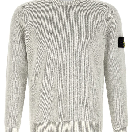 Stone Island Gray Cotton Cardigan