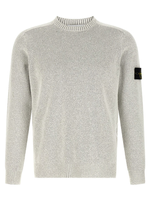 Stone Island Gray Cotton Cardigan
