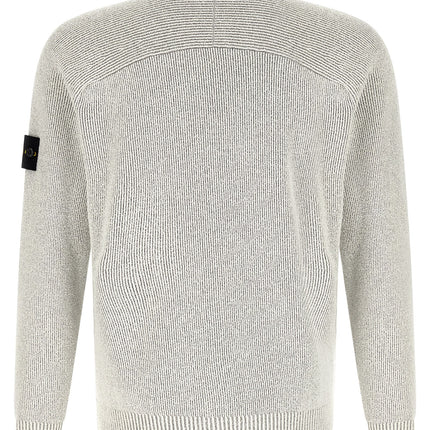 Stone Island Gray Cotton Cardigan