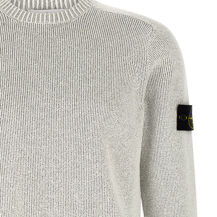 Stone Island Gray Cotton Cardigan