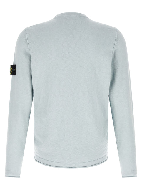 Stone Island Blue Cotton Cardigan