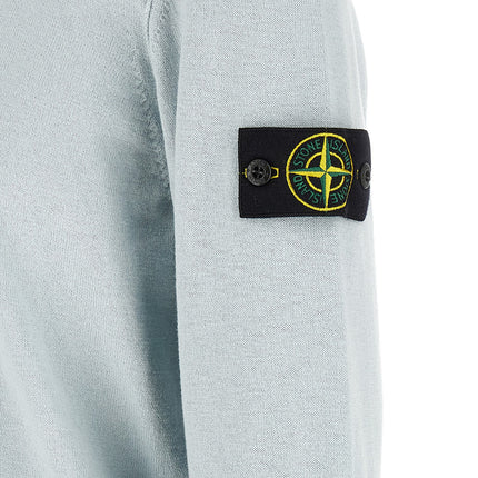 Stone Island Blue Cotton Cardigan