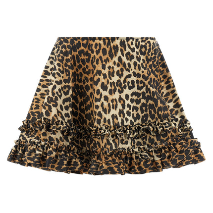 Ganni Brown Recycled Polyamide Long Skirt