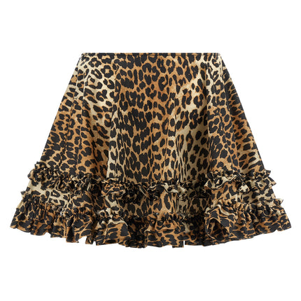Ganni Brown Recycled Polyamide Long Skirt