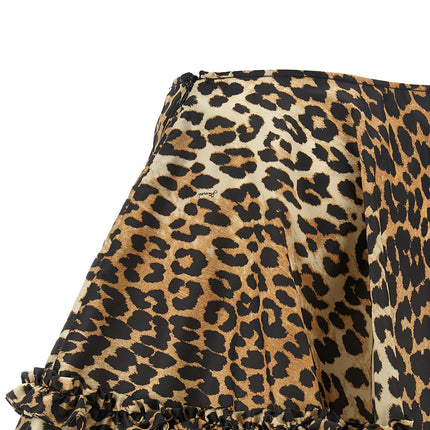 Ganni Brown Recycled Polyamide Long Skirt