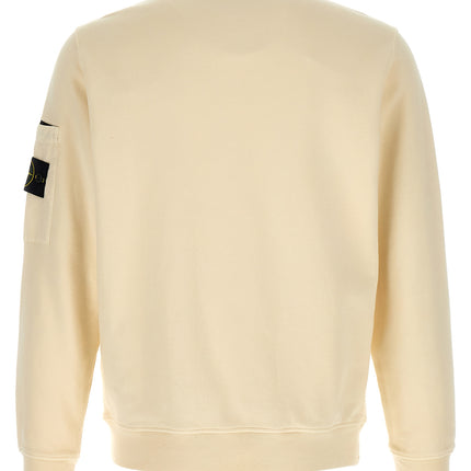 Stone Island Beige Cotton Sweatshirt