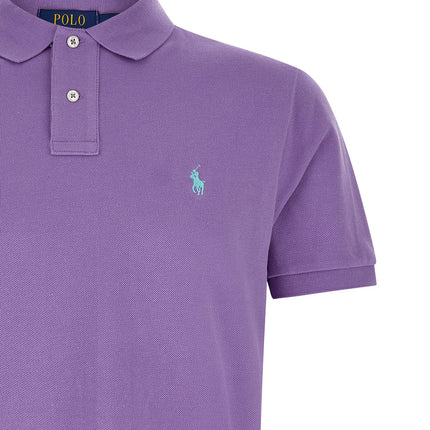 Polo Ralph Lauren Purple Cotton Polo Shirt