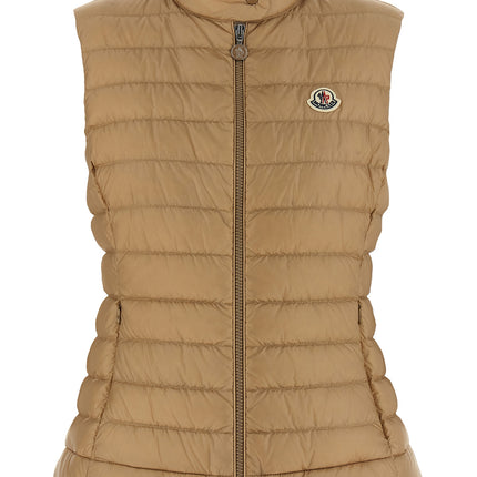 Moncler Beige Polyamide Sleeveless Jacket
