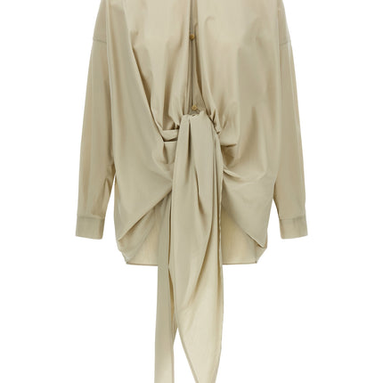 Darkpark Beige Cotton Blouse