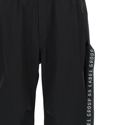 44 Label Group Black Polyamide Athletic Pants