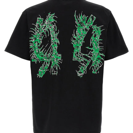 44 Label Group Black Cotton T-Shirt